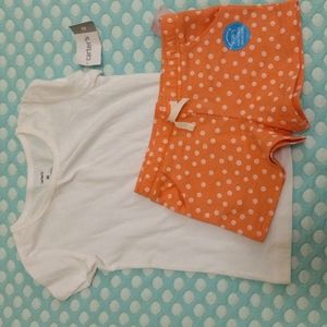 Carters short and shirt set